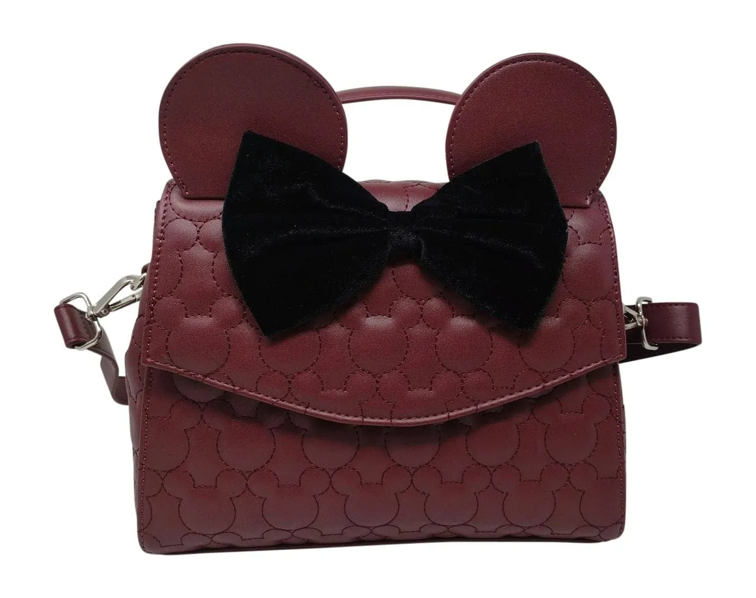 Loungefly Disney Minnie Mouse Quilted Crossbody Satchel Handbag Purse