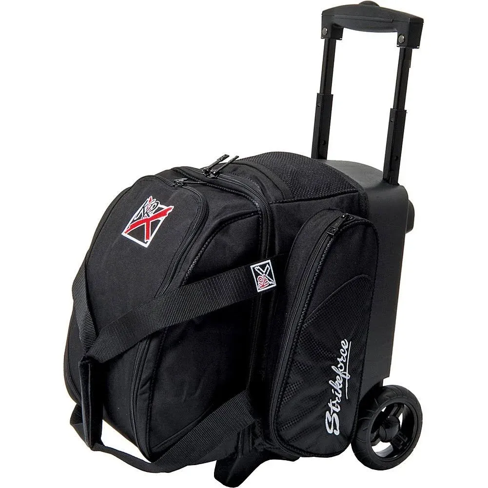 KR Strikeforce Cruiser Single Roller Bowling Bag with Shoe Compartment and Side Accessory Compartment