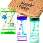 Liquid Motion Bubbler Timer: Best Sensory Toy for Relaxation, Liquid Motion Timer Toy Floating Color Lava Lamp Timer - Incredibly Effective Calming