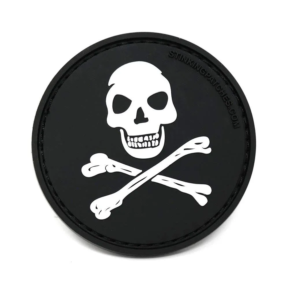 Skull and Crossbones PVC Halloween Tactical Funny Morale Patch