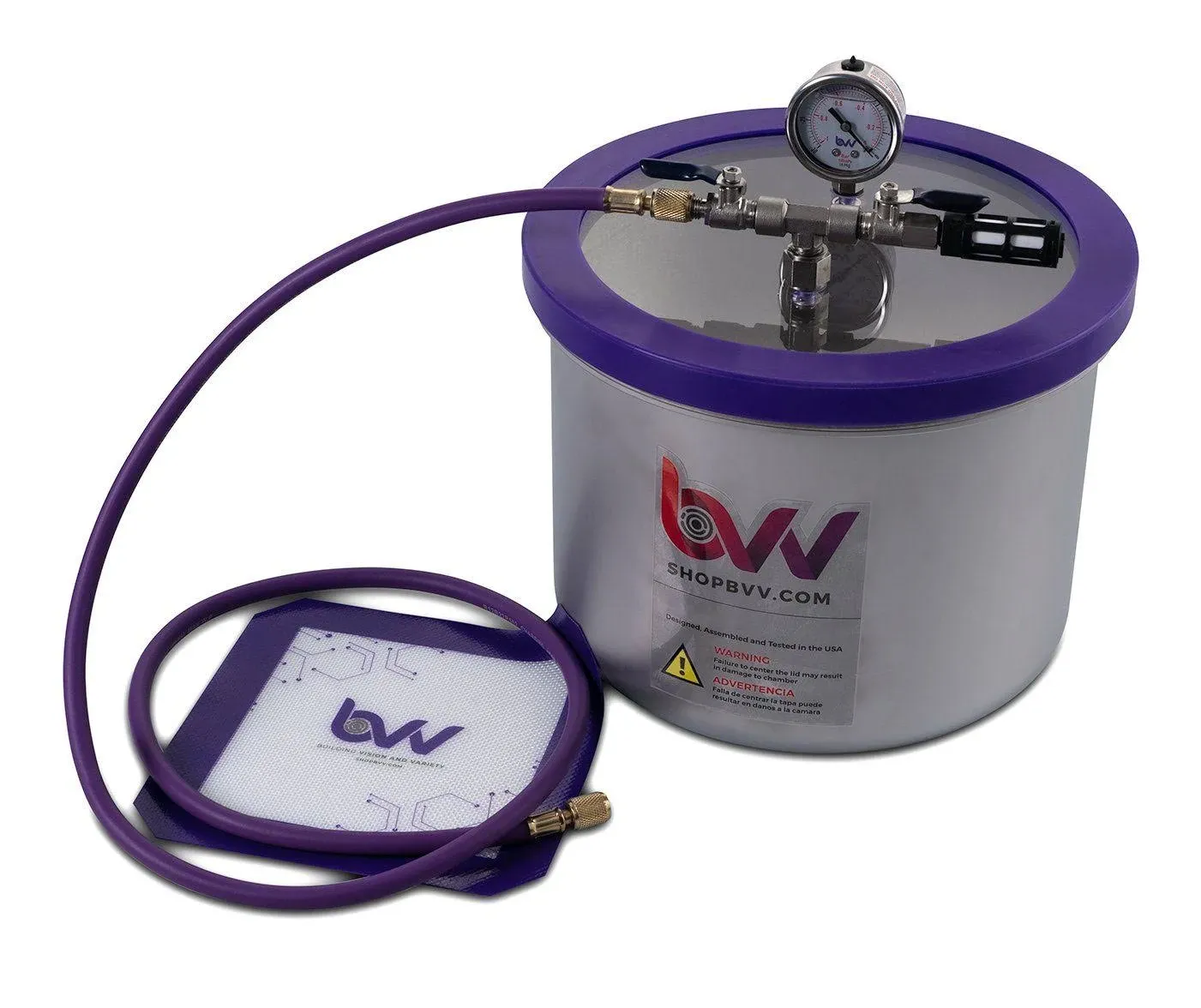 Best Value Vacs 3 Gallon WIDE Stainless Steel Vacuum Chamber