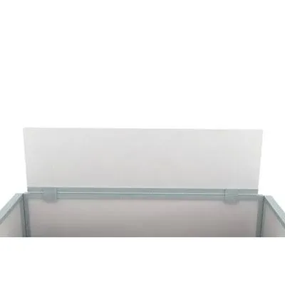 OBEX Acrylic Cubicle Mounted Privacy Panel with Small Brackets