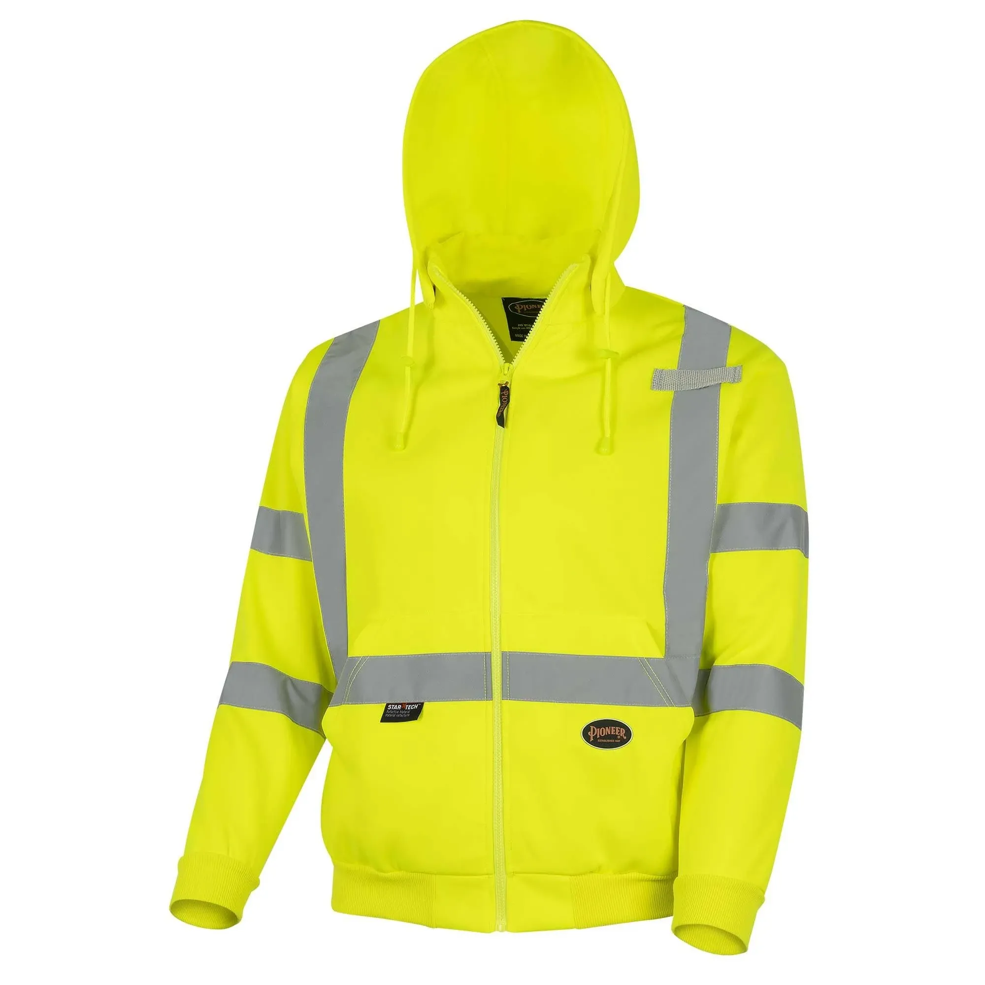 Pioneer Safety V1060461U-XL Hi-Viz Fleece Hoodie