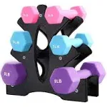 AUXSOUL 1 Pack Dumbbell Rack Stand, 3 Tier Dumbbells Weights Handle Stand Hand Weight Tower Stand, Dumbbell Bracket Free Weight Stand for Home Gym