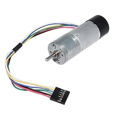 DC 12V High Torque DIY Electric Gear Motor Low Speed 10rpm-130rpm with Encoder