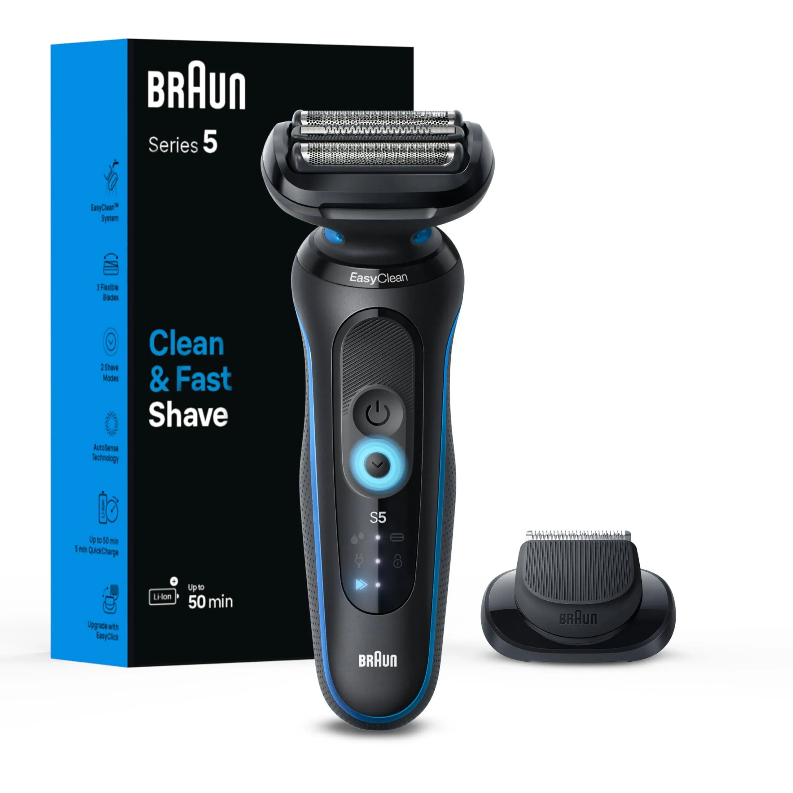 Braun Series 5 Men&#039;s Rechargeable Electric Shaver Trimmer Model 5118s New Sealed