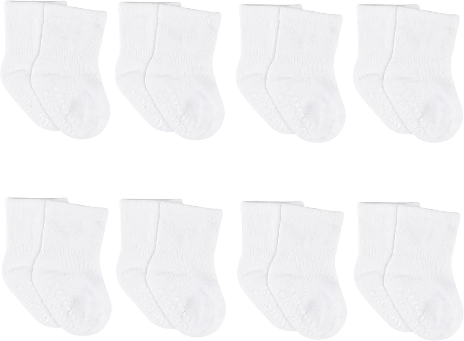 Gerber Baby 8-Pack Wiggle-Proof Jersey Crew Socks