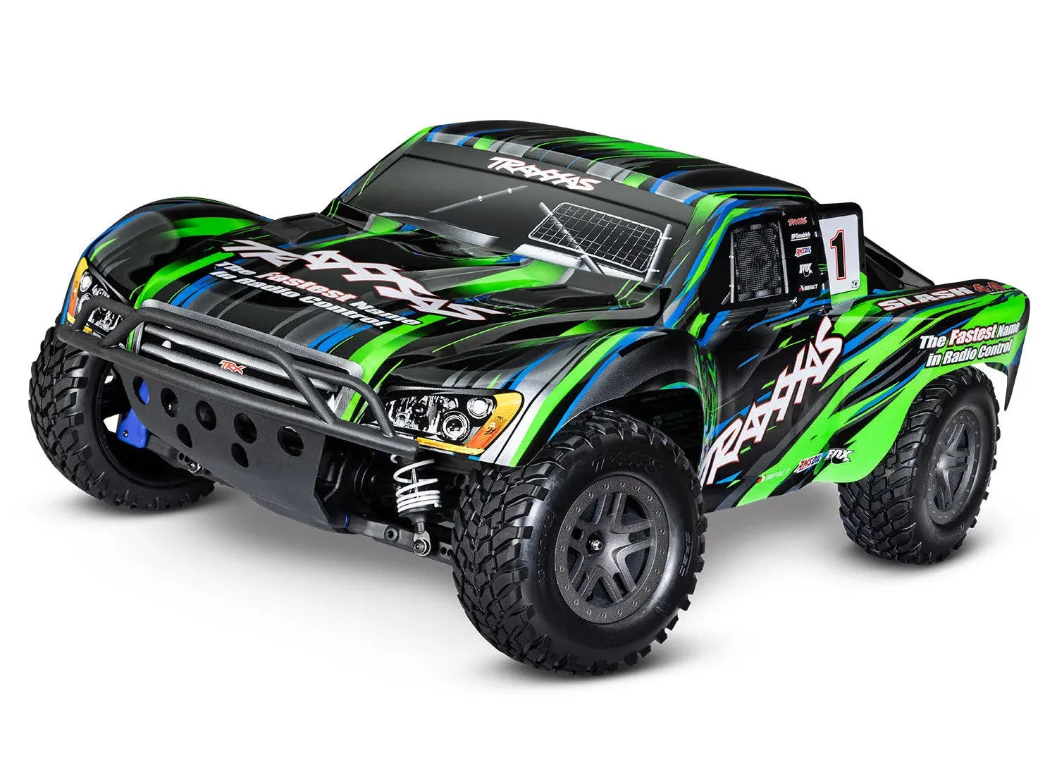 Traxxas Slash 4X4 BL-2s Heavy Duty 9080 kit installed RTR GREEN 68154-