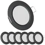 acegoo RV Light Boat Recessed Ceiling Black Finish Warm White 