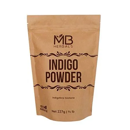 MB Herbals Indigo Powder 227g | 8 oz | 0.5 lb | 100% Pure - No Preservatives ...