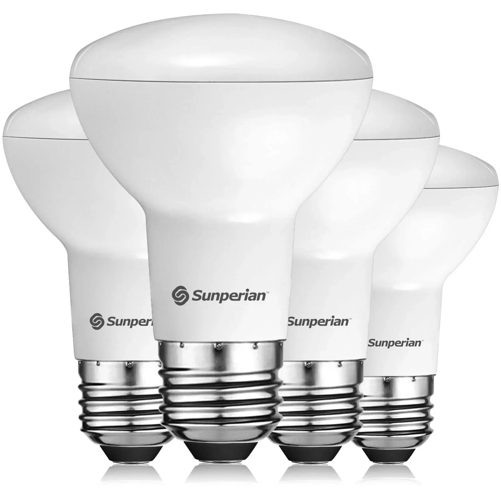 Sunperian BR20 LED Bulb, 6W=50W, 4000K Cool White, 550 Lumens, Dimmable Flood ...