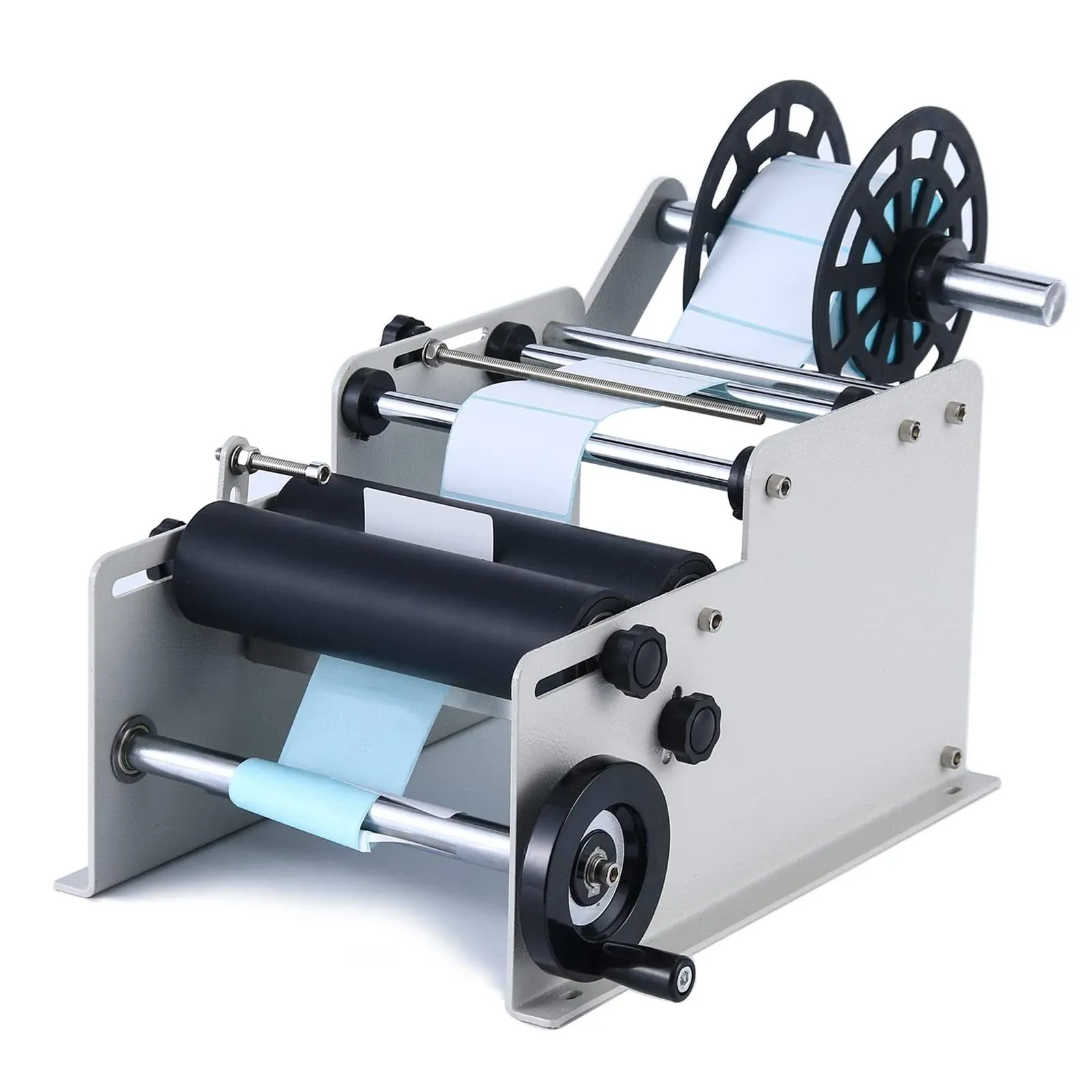 Sumeve Manual Round Labeling Machine, Bottle Label Applicator for Round Bottl...