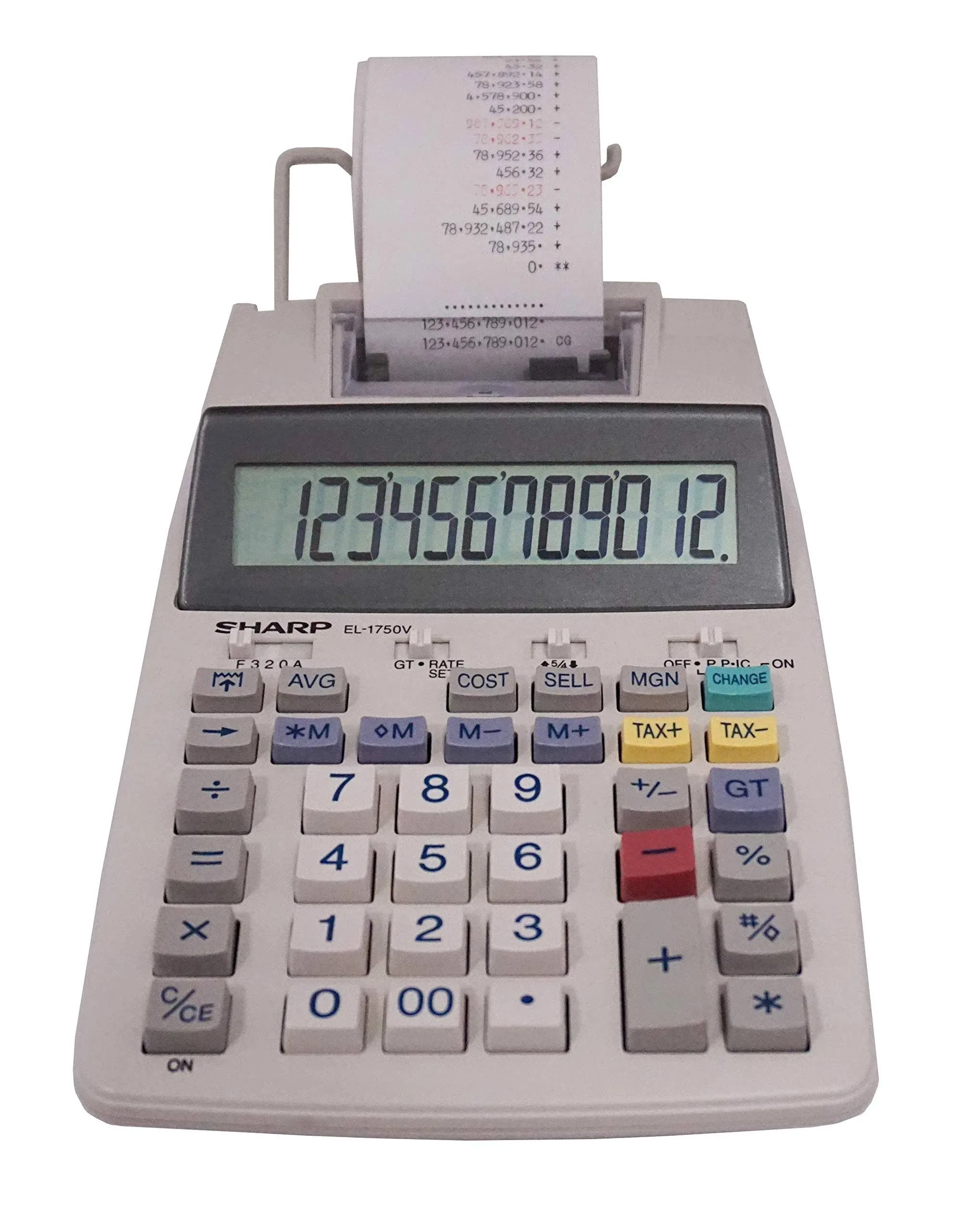 Sharp EL-1750V Printing Calculator 