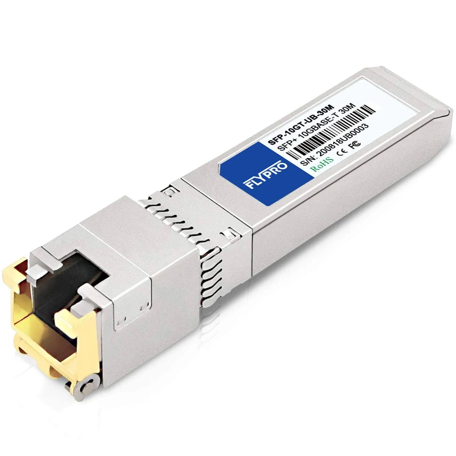 FLYPROFiber 10GBase-T SFP+ to RJ45 for Ubiquiti, UniFi UF-RJ45-10G, Dream Machine ...