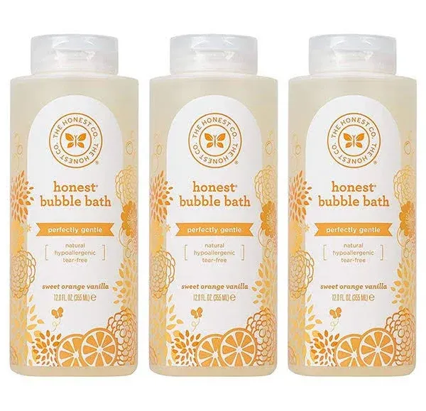 The Honest Company Bubble Bath, Sweet Orange Vanilla, 12 Ounce (3 Bottles)