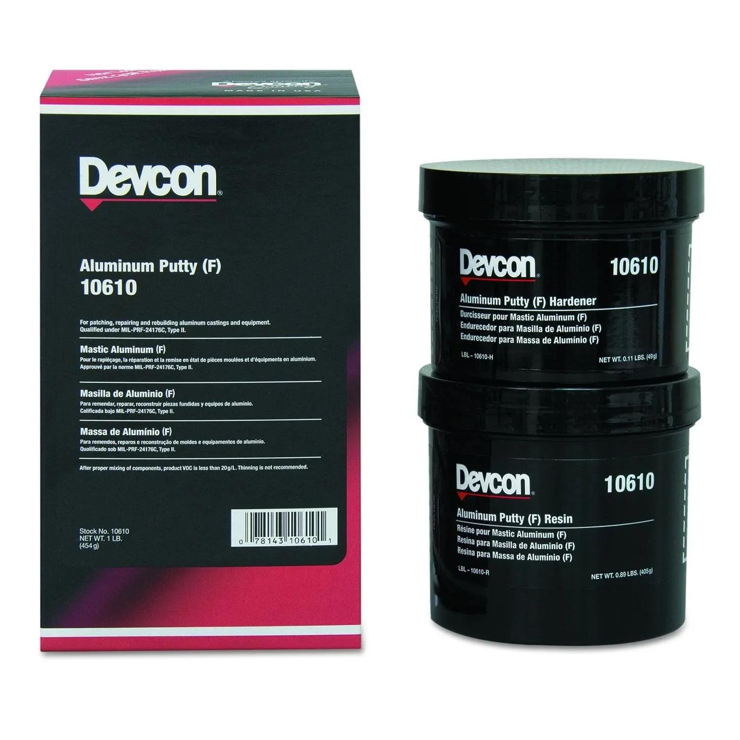 Devcon 10610 Aluminum Putty (F) 1 lb. Can