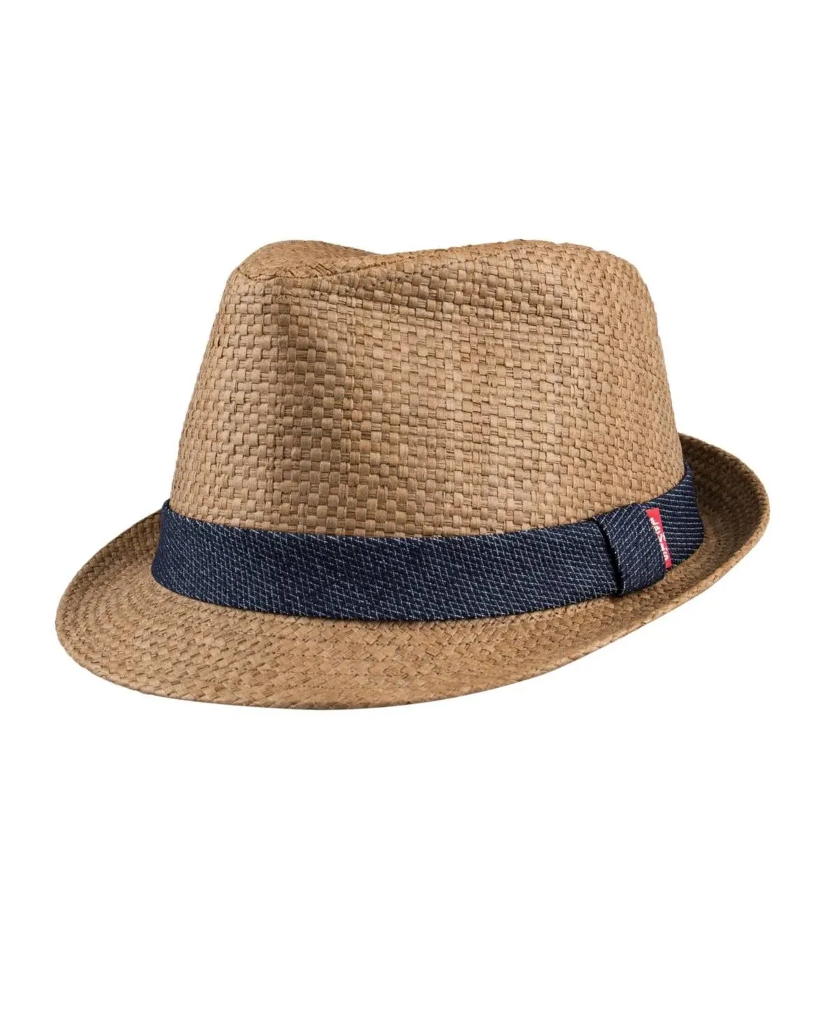 Levi's Men's Twill Band Straw Fedora - L