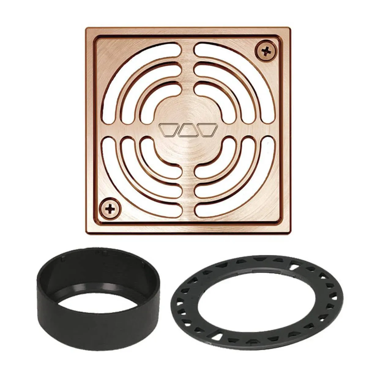 Schluter Kerdi 4" Brushed Copper Shower Drain Grate