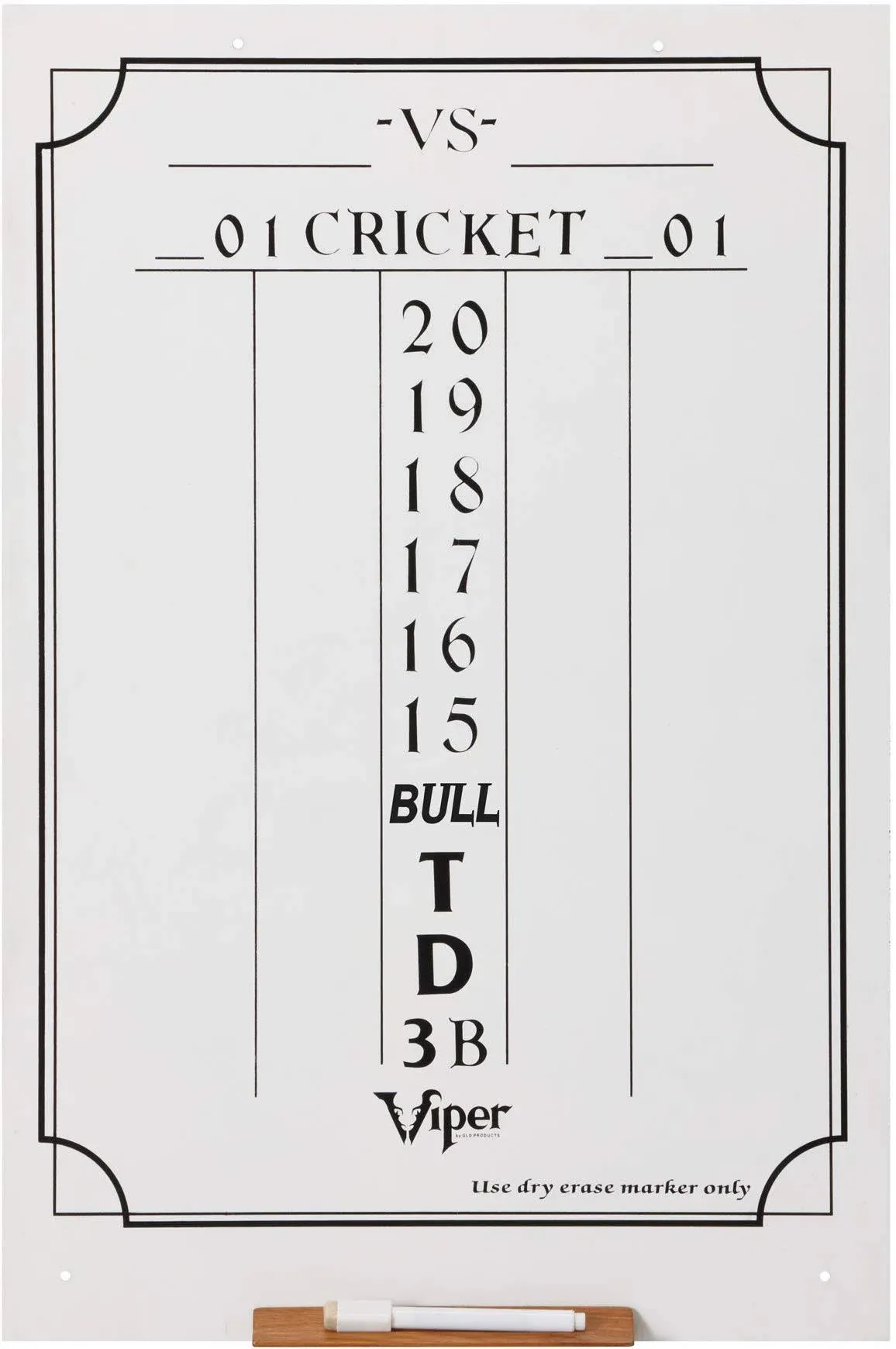 Fat Cat Cricket Dry Erase Scoreboard