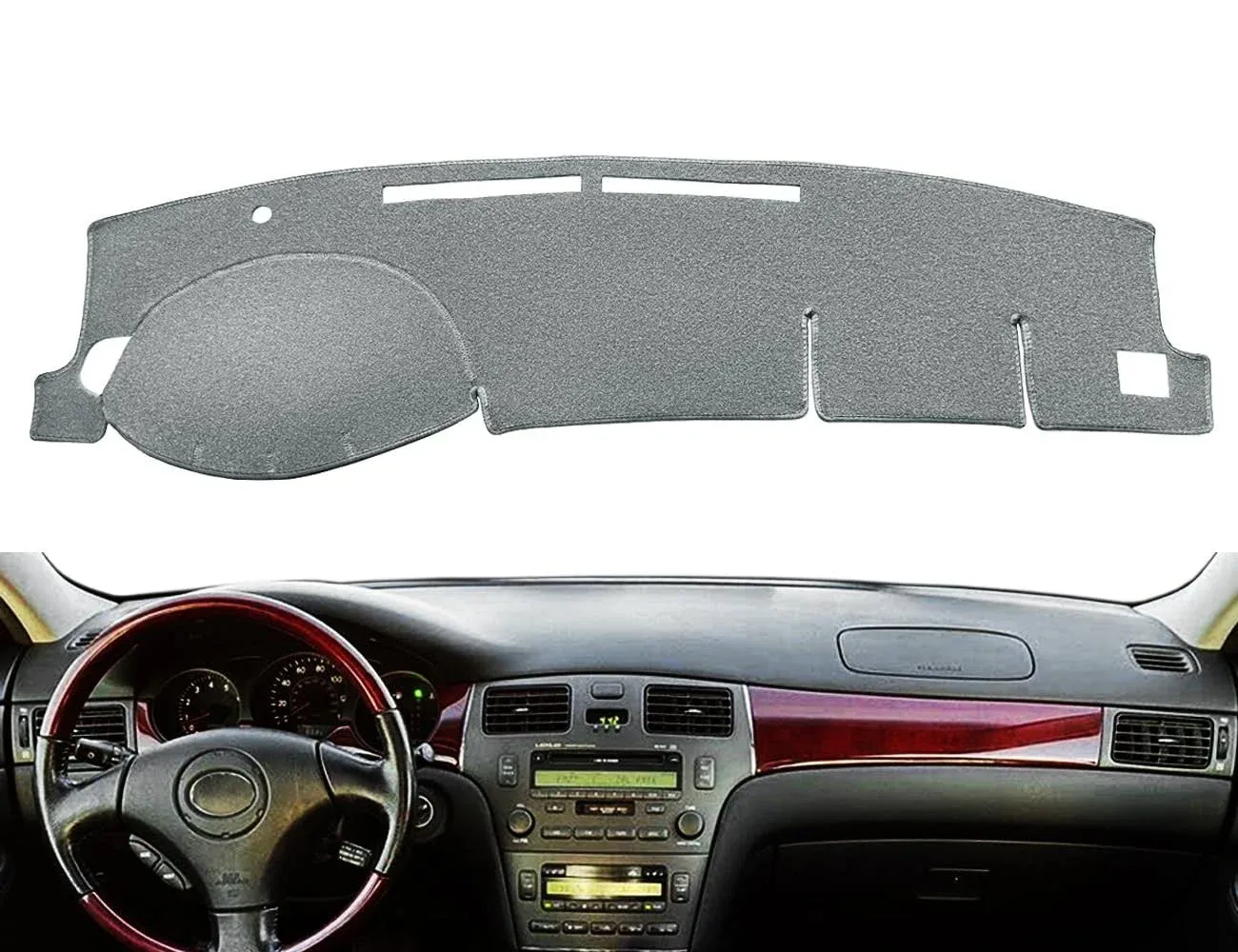 Dash Cover Mat Custom Fit for 2002-2006 Lexus ES300 ES330, Dashboard Cover Pad Carpet Protector F116 (Charcoal Gray)