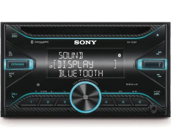 Sony Wx-920Bt Double-DIN CD Receiver with Bluetooth