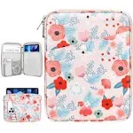 9-11 Inch Tablet Sleeve Bag Carrying Case for iPad 10th Gen 10.9, iPad 9/8/7th Gen 10.2, iPad Air 11", iPad Pro 11 M4 M2 2024, iPad Air5/4 10.9, Galaxy Tab A9+ Plus 11"/S9 FE, Beige Leaf