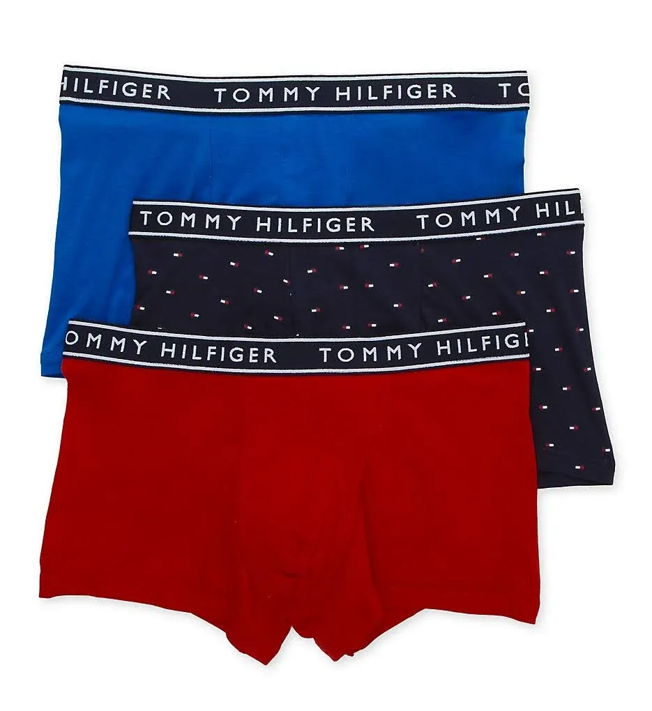 Tommy Hilfiger Men's Cotton Stretch Trunks 3-pack