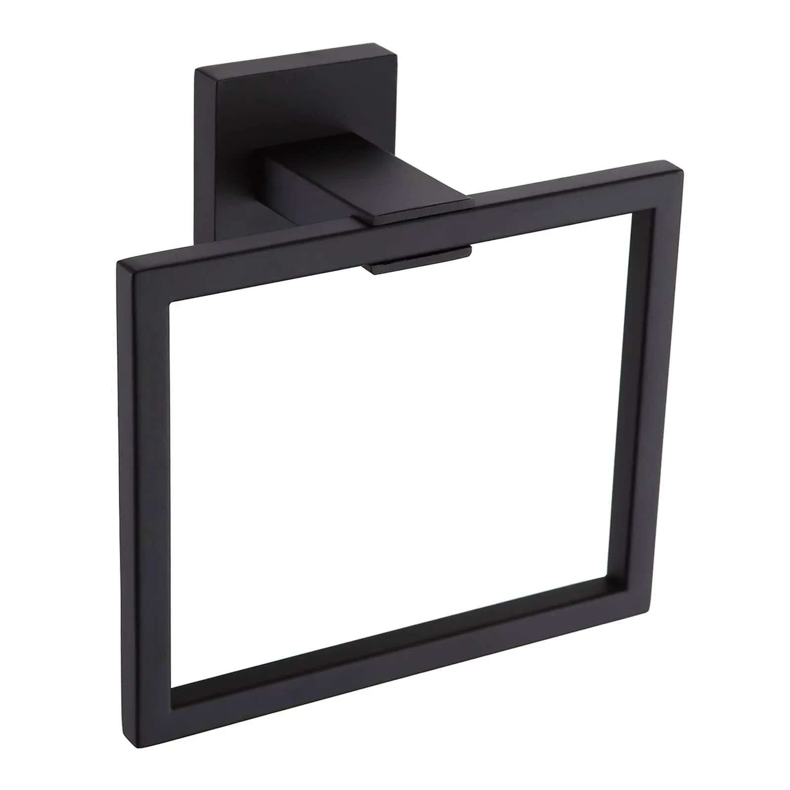 Orlif Bathroom Towel Ring Sus 304 Stainless Steel Square Towel bar?towel Rack Matte Black Towel Holder Modern Towel Hanger Fo