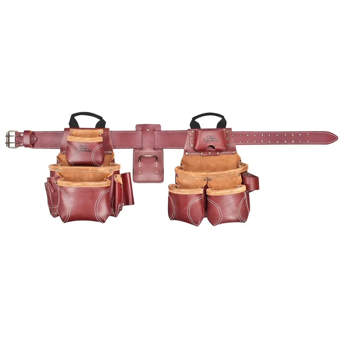 Kuny's 21453 - 18 Pocket Top of the Line Pro Framer's Heavy Duty Leather Combo System