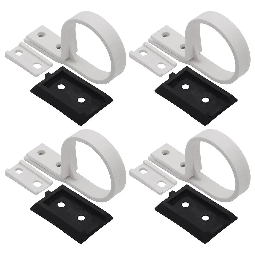 SOLAR POOL SUPPLY PVC Pipe Support Bracket & Flashing Base | Support Feed and Return Line Piping on Your Roof or Other Mounting Surface, Designed for 2" ID — 10 Pack