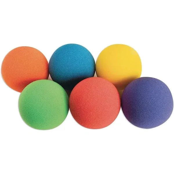 Spectrum Light Foam Ball Set, 6" (Set of 6)