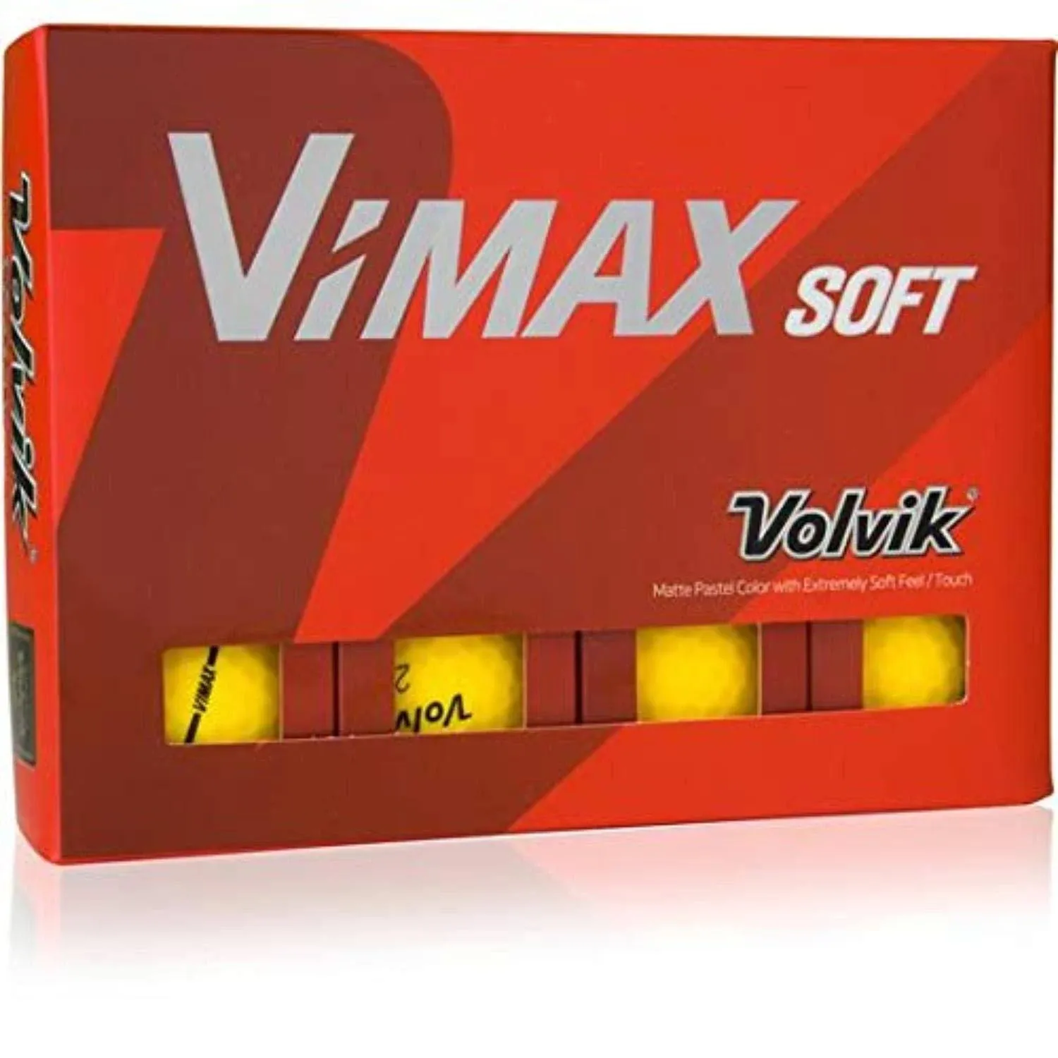 Volvik Vimax Golf Balls Dozen - Matte Yellow