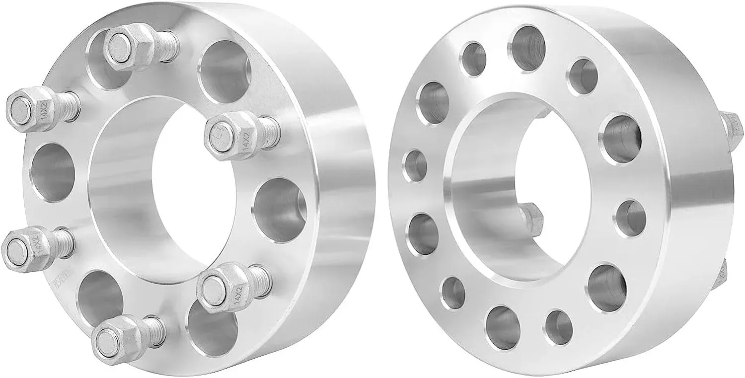 IRONTEK 2in 6x135mm Wheel Spacers for F150 (87.1mm Hub Bore, M14x2 Studs) 6x135mm to 6x135mm Hub Spacers Compatible for Ford F150 Expedition, for Lincoln 04-14 Navigator 06-14 Mark LT 50mm Thick 4 PCS