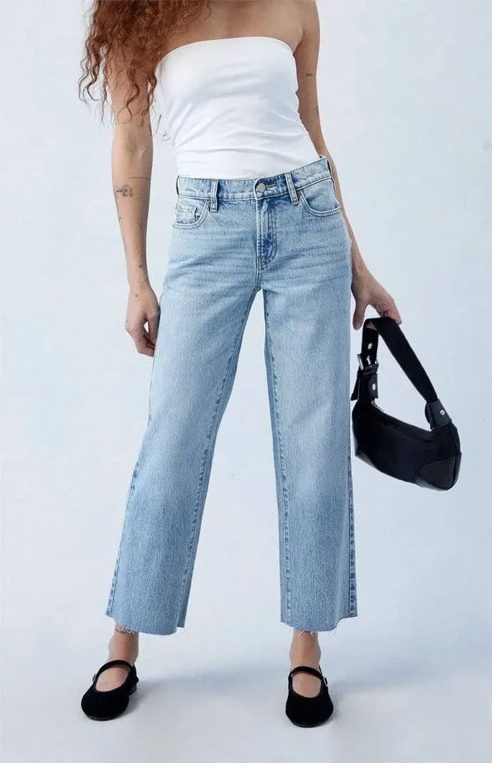 PacSun Women's Stretch Medium Indigo '90s Straight Leg Jeans