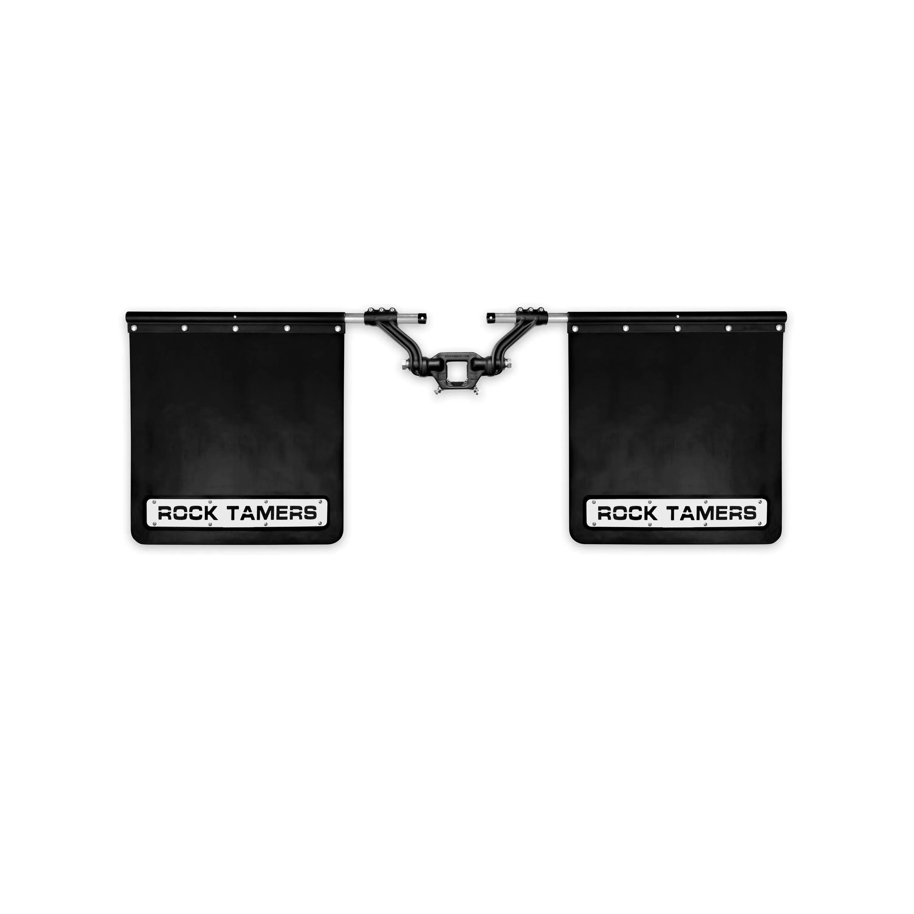 ROCK TAMERS 2&quot; Hub Mudflap System - Matte Black/Stainless