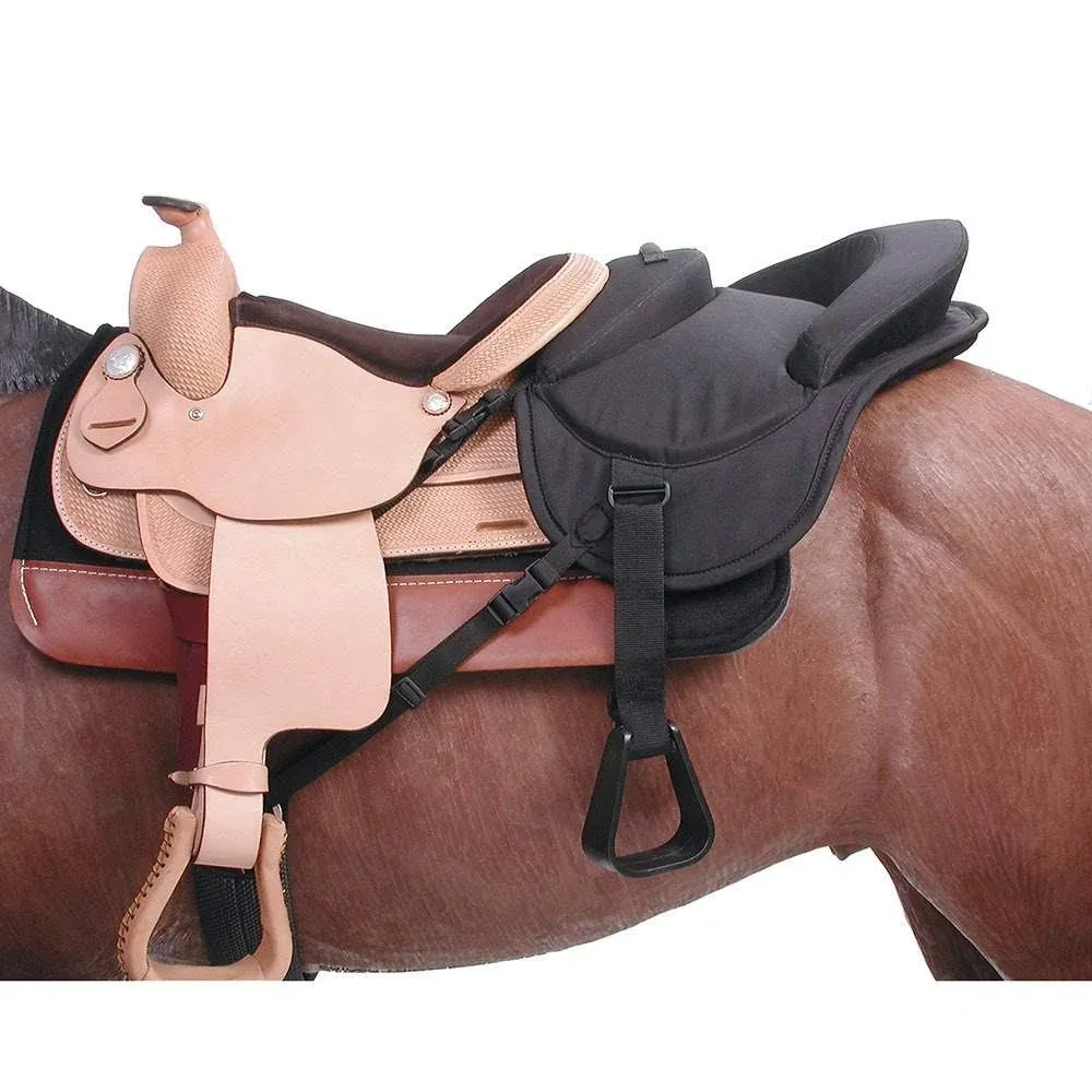 Tough 1 Ride-Behind Tandem Western Saddle, Black