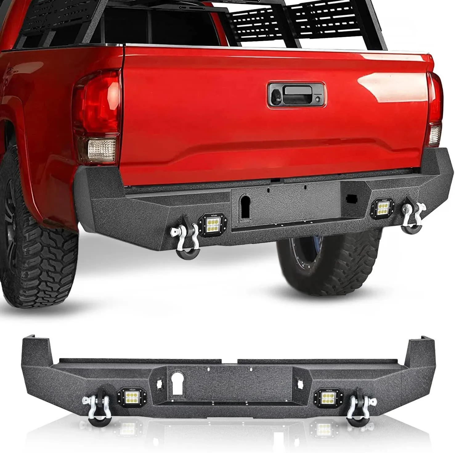 Nilight Rear Step Bumper for Toyota Tacoma (2016-2023)