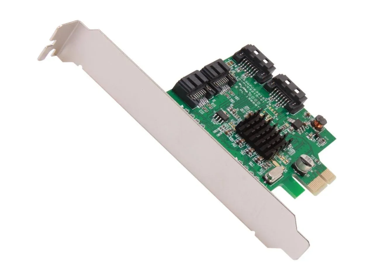 I/O Crest 4 Port SATA III PCI-e 2.0 x1 Controller Card Marvell 9215 Non-Raid with Low Profile Bracket SI-PEX40064