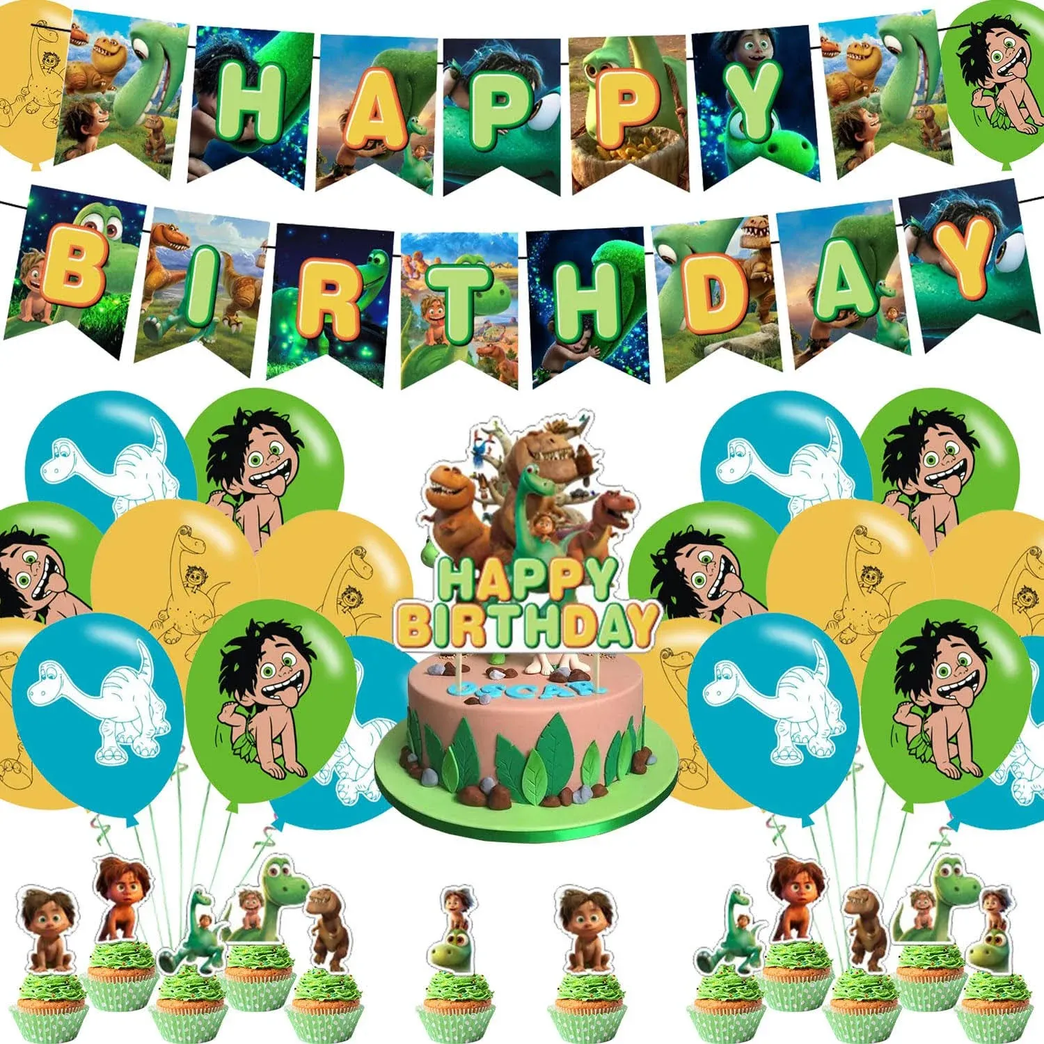 The Good Dinosaur Party Decoration, The Good Dinosaur Birthday Banner ,Cake ...