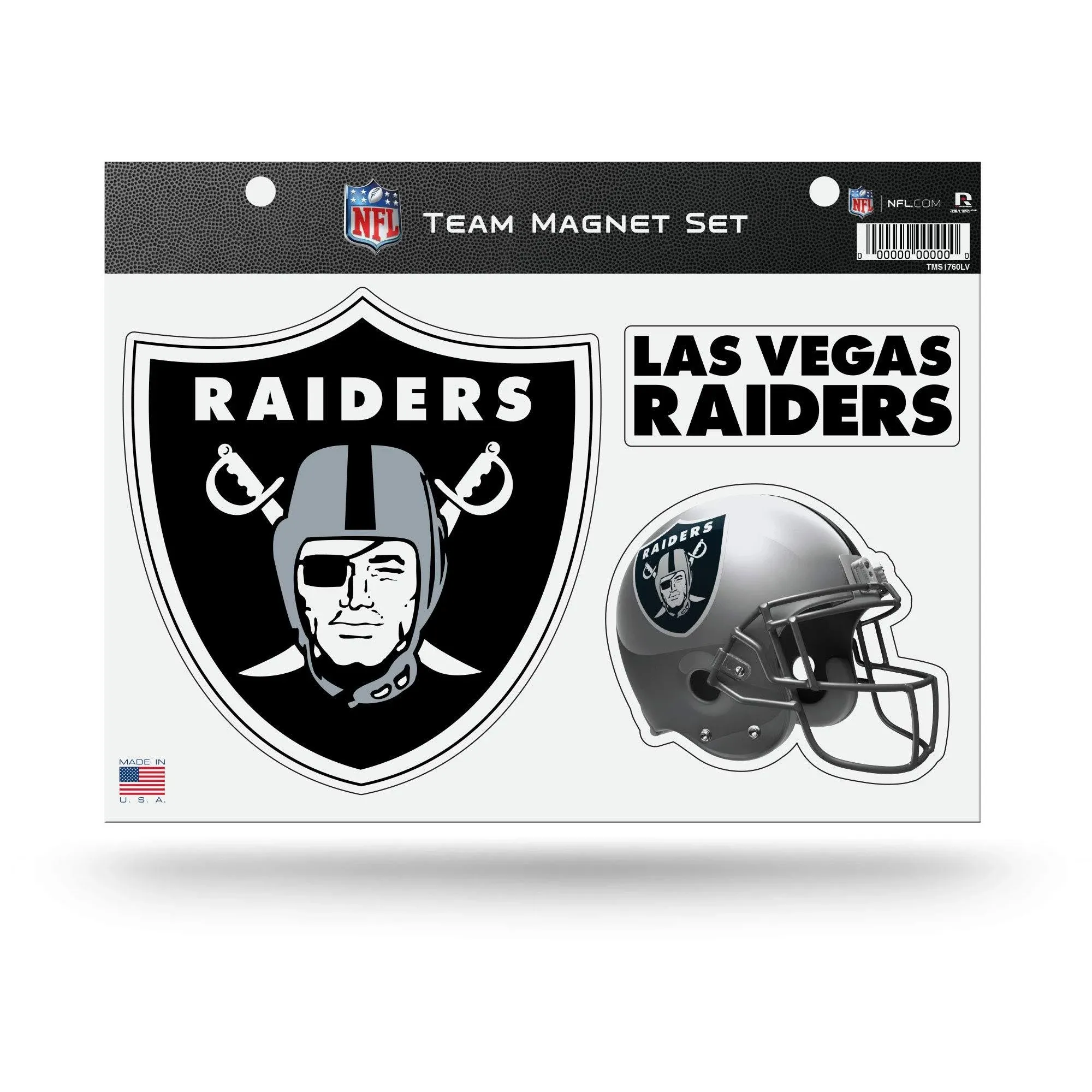 Rico 81104 Las Vegas Raiders Magnet Set - 3 Piece