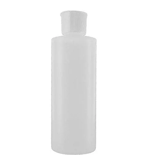 4 oz Plastic Cylinder Bottles with Flip Top Pour Spout, Pack of 12. 