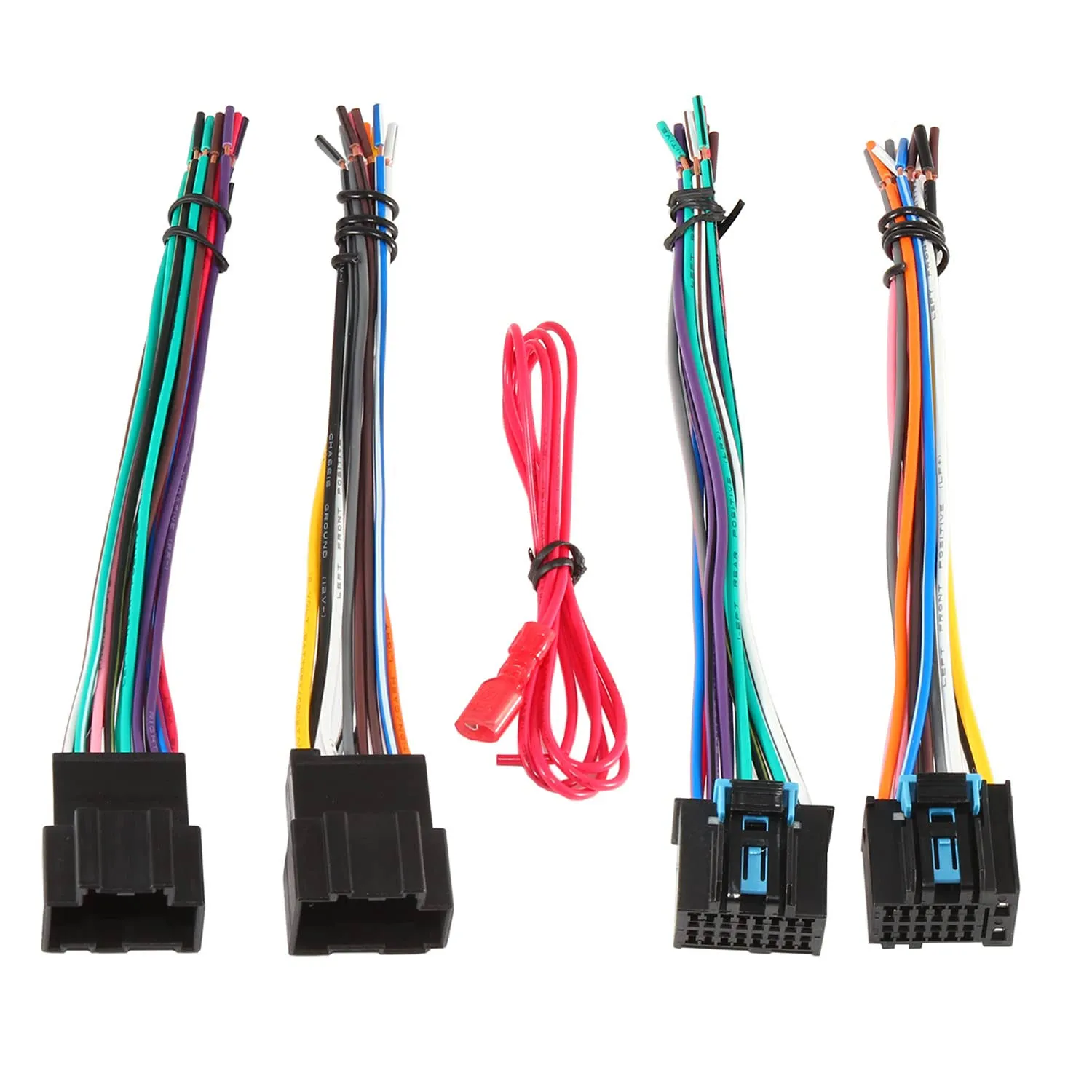 Red Wolf Car Radio Stereo Replacement Wiring Harness Male Female Connector Plug ...