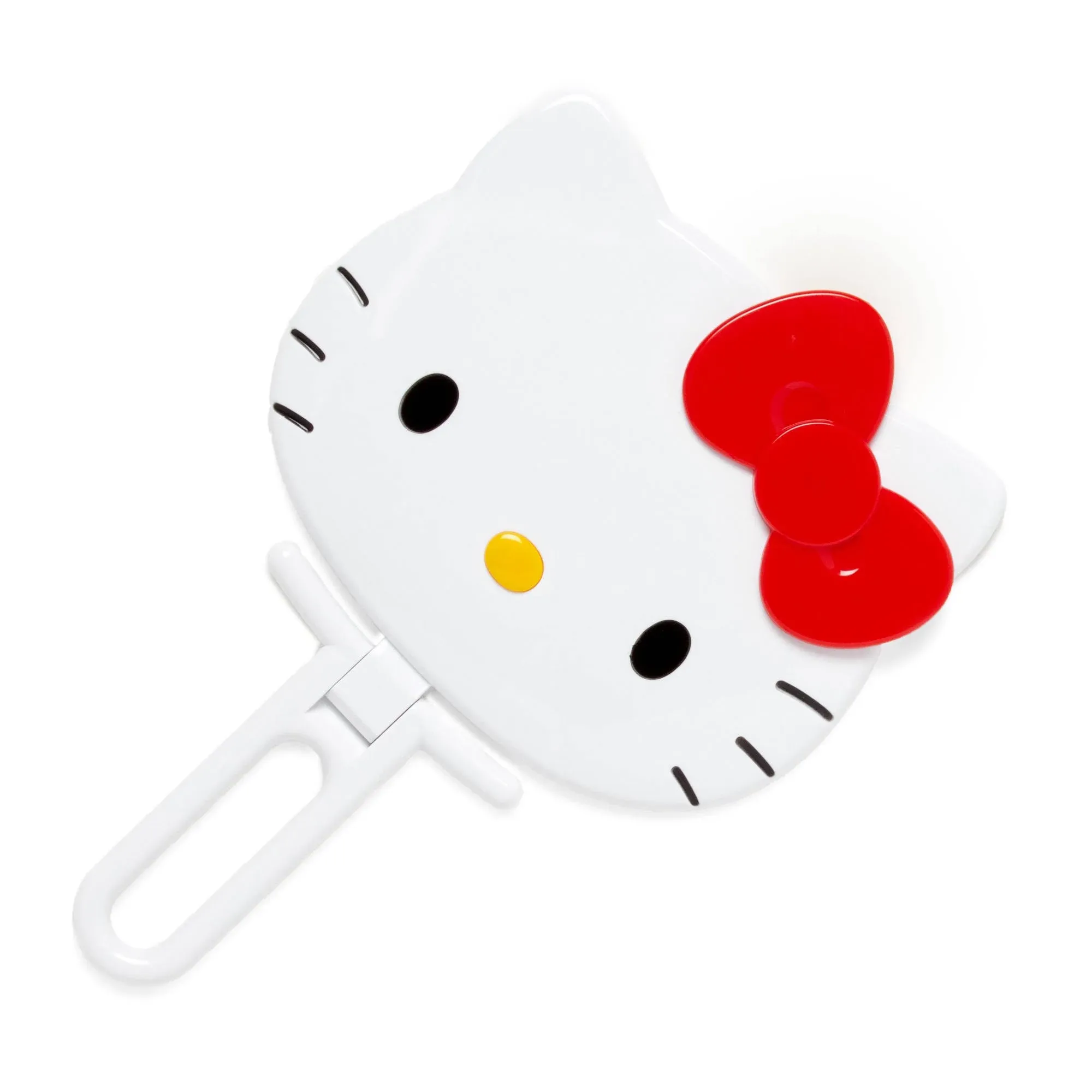 Hello Kitty Face Type Hand Mirror / Folding Official Kawaii Japan New