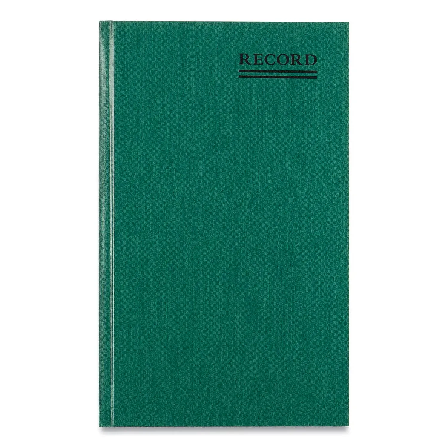 National Emerald Series Account Book, Green Cover, 12.25 X 7.25 Sheets, 500 Sheets/book