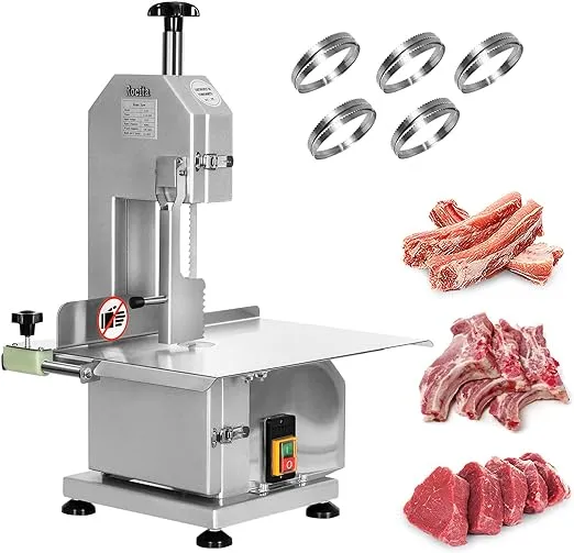 Electric Bone Saw Commercial Frozen Meat Cutting Machine Countertop Bone Cutter