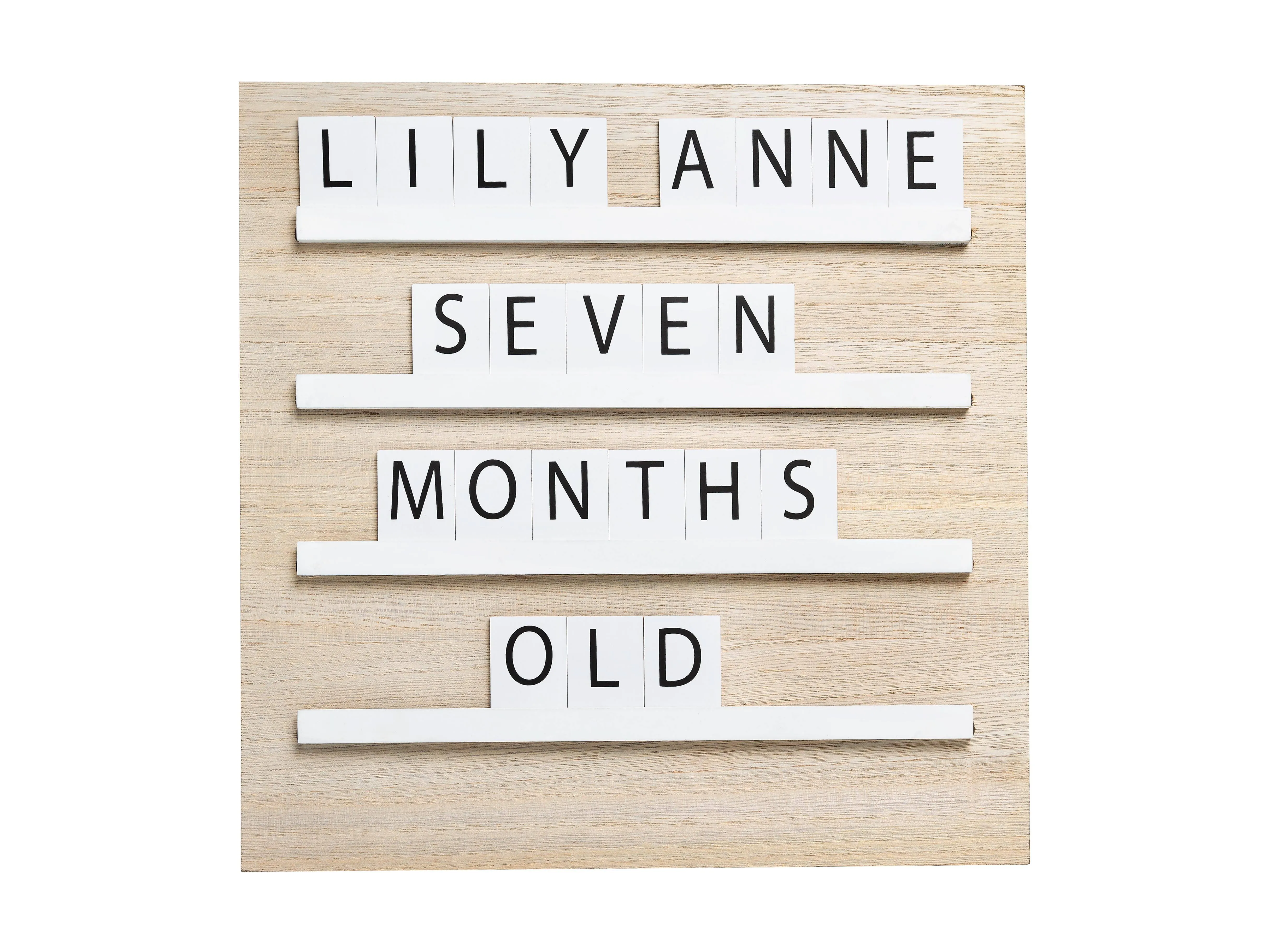 Pearhead Wooden Tile Letterboard