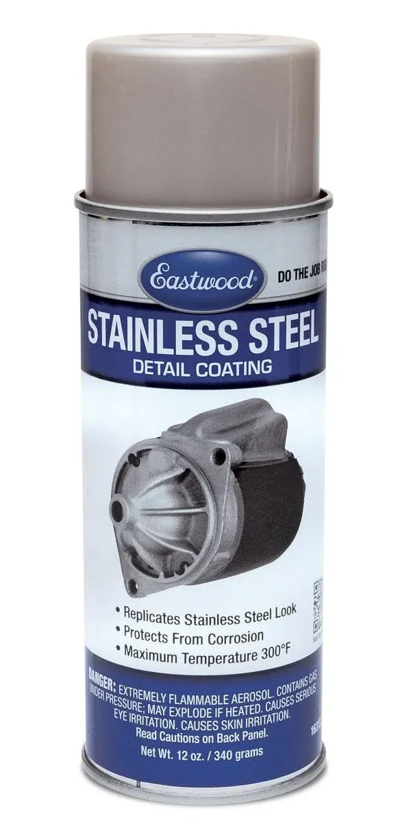 Eastwood Stainless Steel Detail Paint Coating Protects From Corrosion 12 Ounce Aerosol