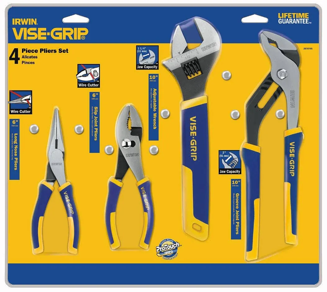 Irwin 4-Pc. Vise-Grip Pliers Set 2078705