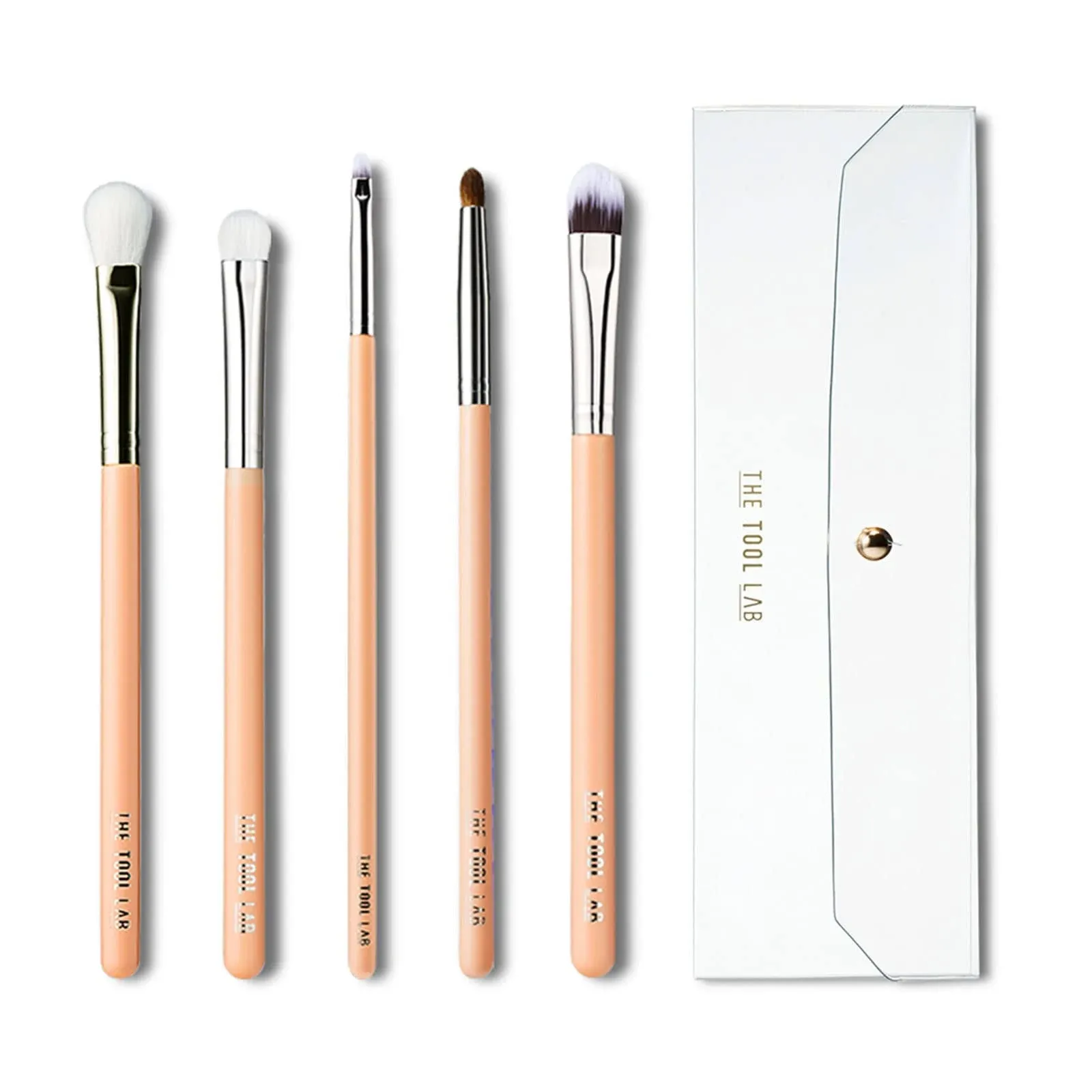 The Tool Lab 404 Eye Shadow Makeup Brush Pouch Set - Angled Precision Define ...