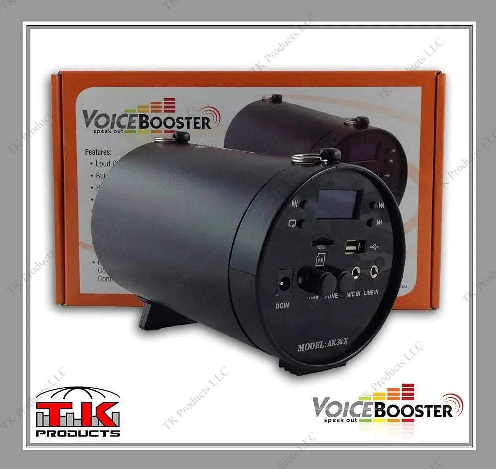 Voicebooster Voice Amplifier & MP3 Player & FM Radio 25watts Black MR-AK38 (Aker ...